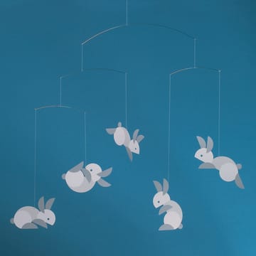 Circular bunnies mobiel - multi - Flensted Mobiles