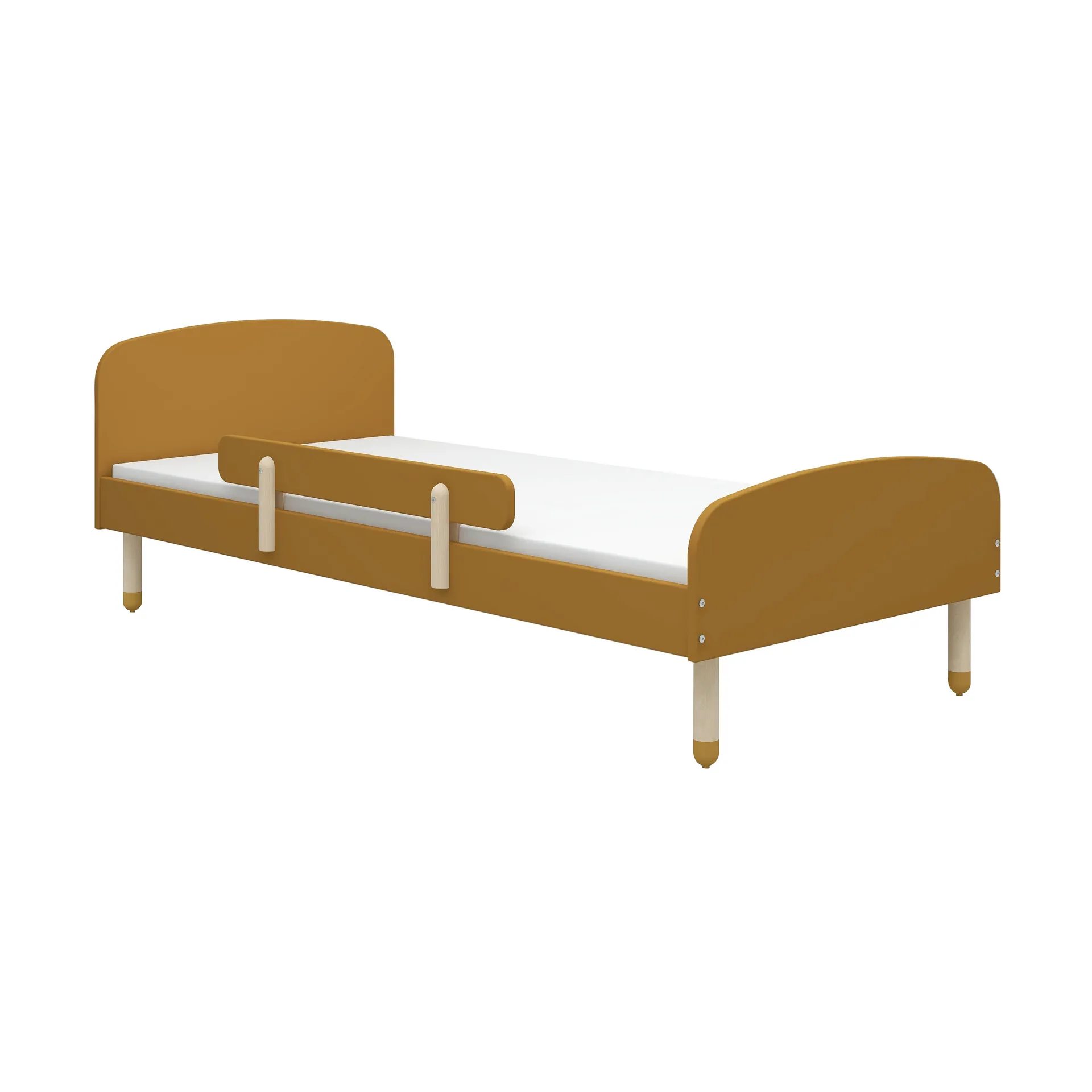 Dots bed met uitvalbeveiliging 96x204 cm, Geel FLEXA