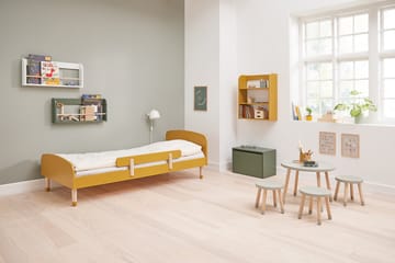 Dots bed met uitvalbeveiliging 96x204 cm - Geel - FLEXA