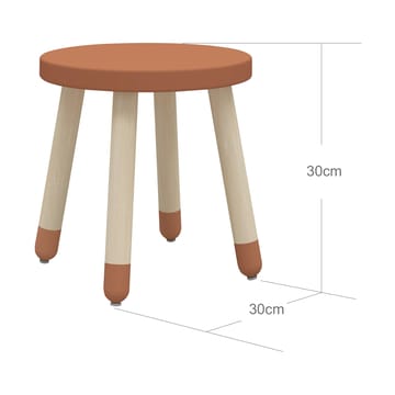 Dots kruk 30 cm - Rose - FLEXA