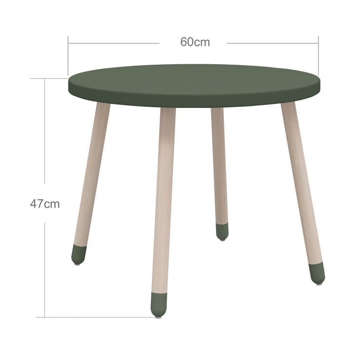 Dots speeltafel Ø60 cm, Diepgroen FLEXA