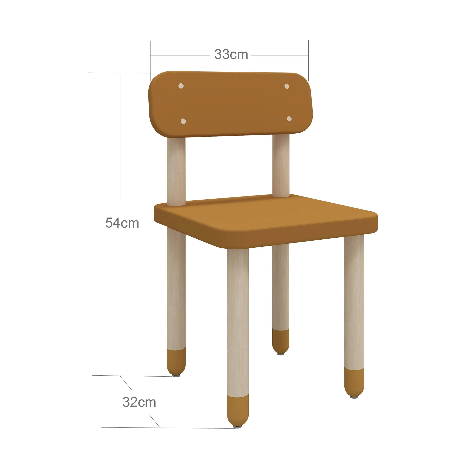 Dots stoel, Geel FLEXA
