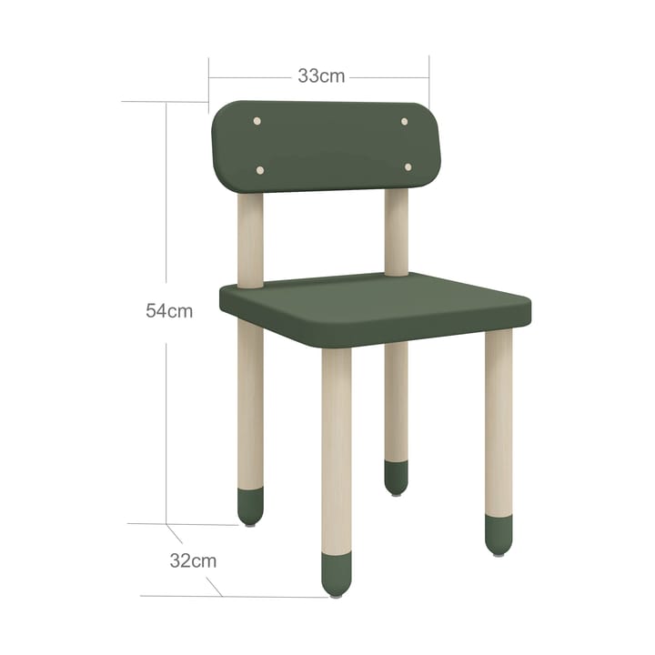 Dots stoel, Groen FLEXA