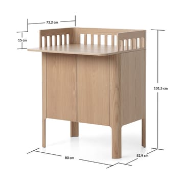 Nova commode 80x101 cm - Eikenhout - FLEXA