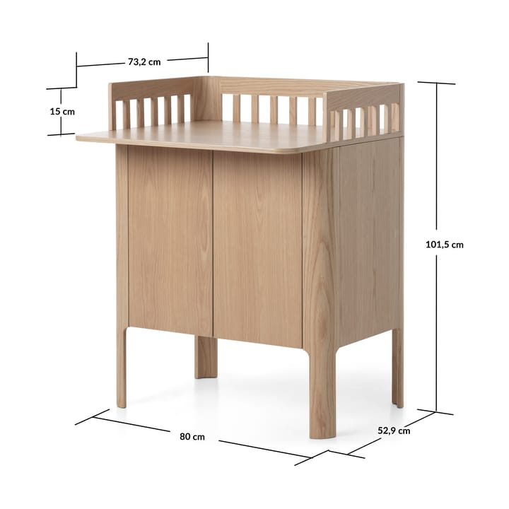 Nova commode 80x101 cm, Eikenhout FLEXA