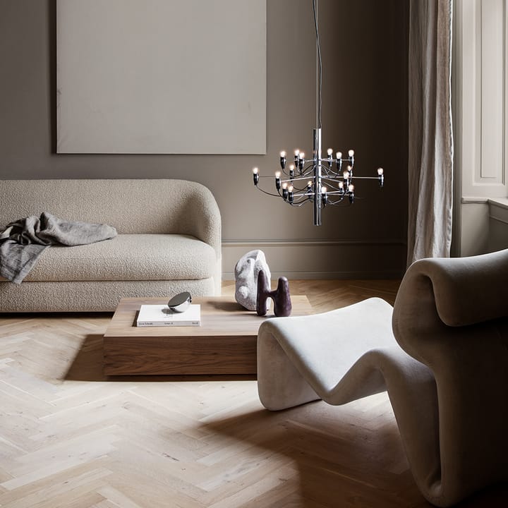 2097 Sarfatti kroonluchter, Chroom 18 lampen Flos