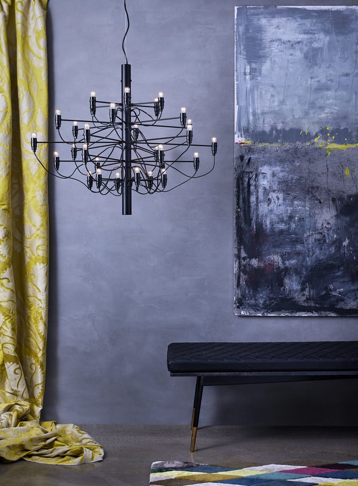 2097 Sarfatti kroonluchter LED, Chroom 30 lampen Flos