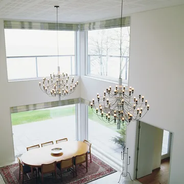 2097 Sarfatti kroonluchter LED - Chroom 50 lampen - Flos