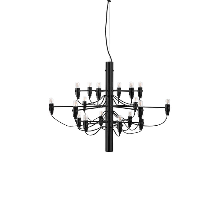 2097 Sarfatti kroonluchter LED - Matzwart 18 lampen - Flos