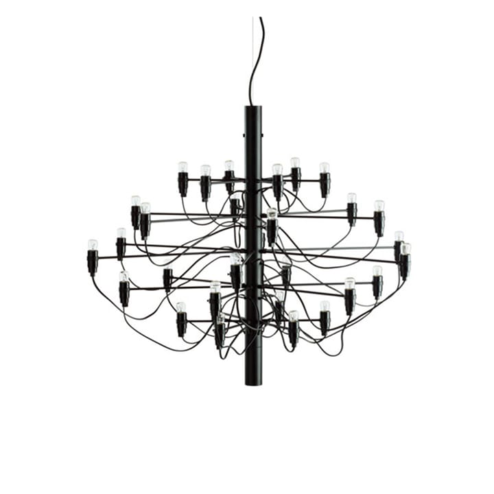 2097 Sarfatti kroonluchter LED - Matzwart 30 lampen - Flos