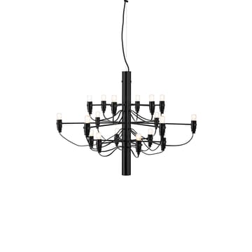 2097 Sarfatti kroonluchter - Matzwart 18 lampen - Flos