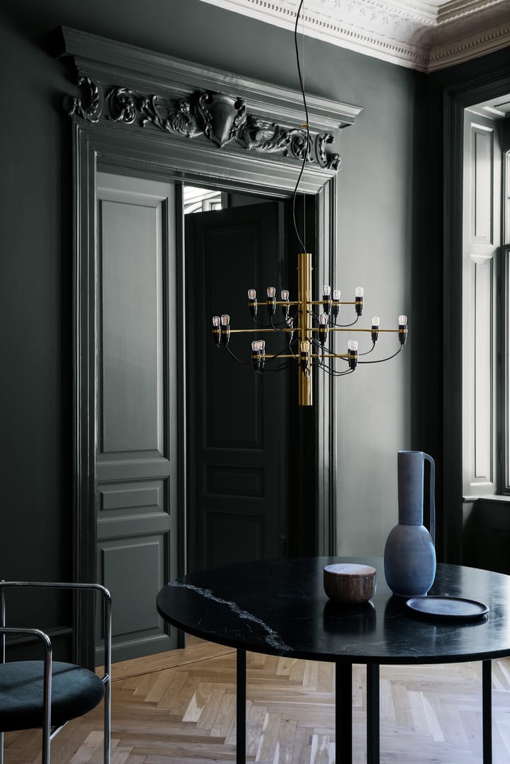 2097 Sarfatti kroonluchter, Messing 18 lampen Flos