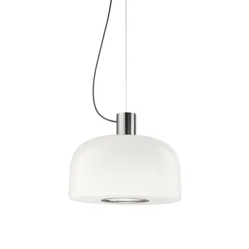 Bellhop Glass S1 hanglamp - Bright aluminum - Flos