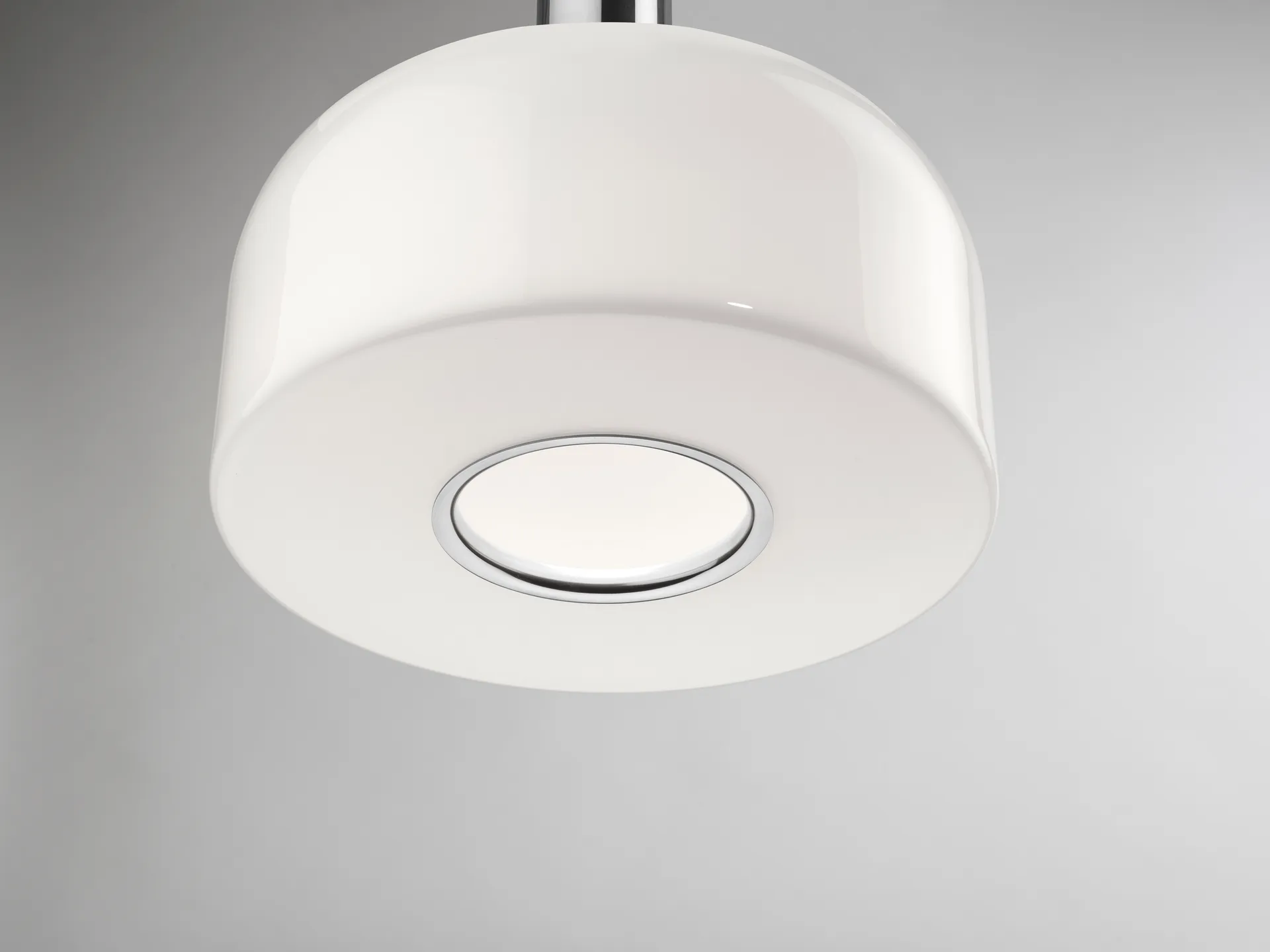 Bellhop Glass S1 hanglamp, Bright aluminum Flos