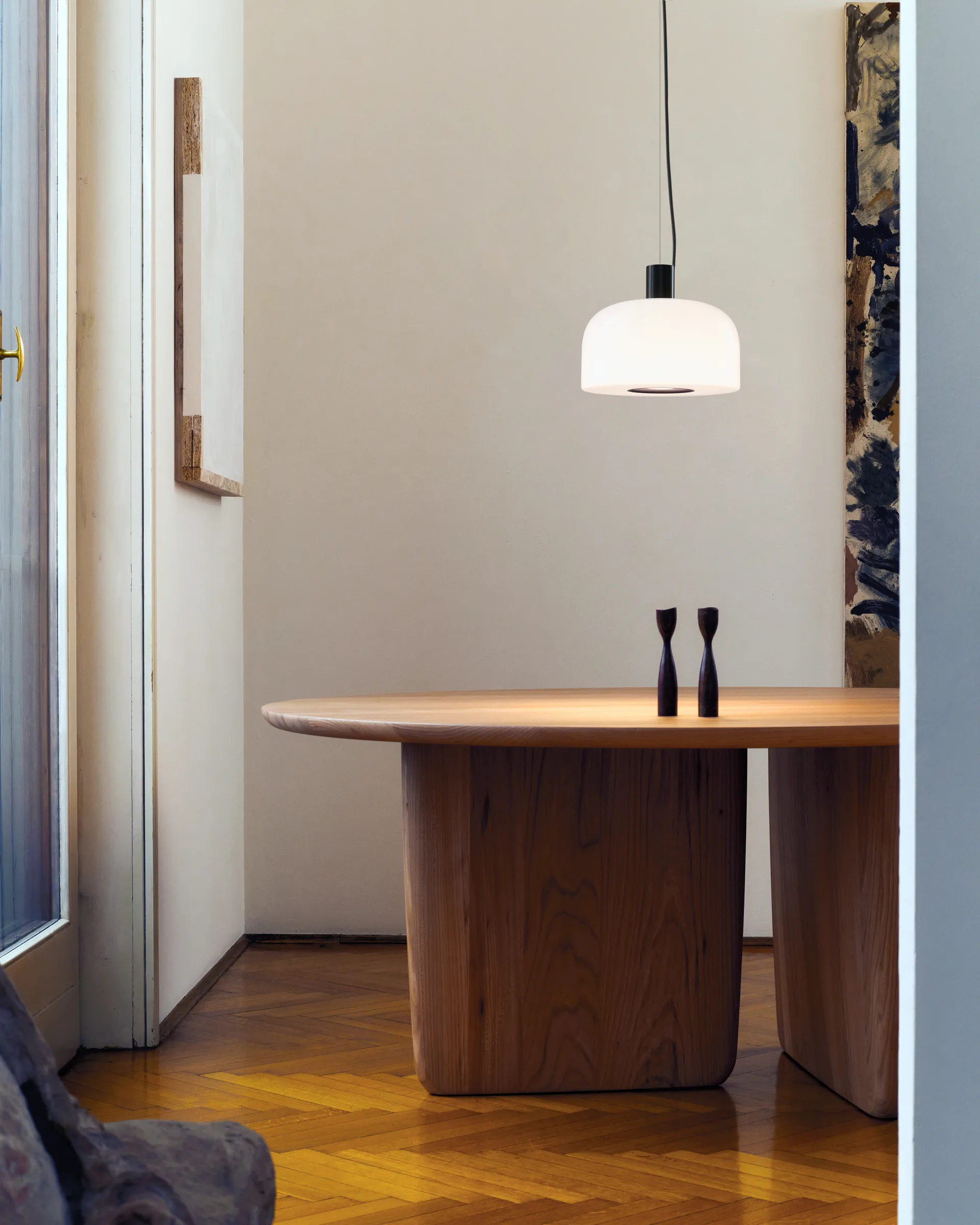 Bellhop Glass S1 hanglamp, Cioko Flos