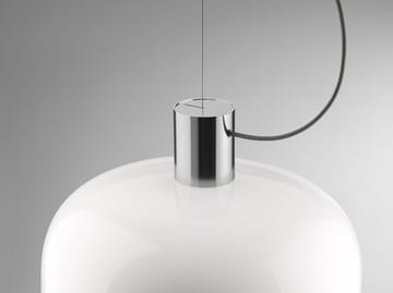 Bellhop Glass S2 hanglamp - Bright aluminum - Flos