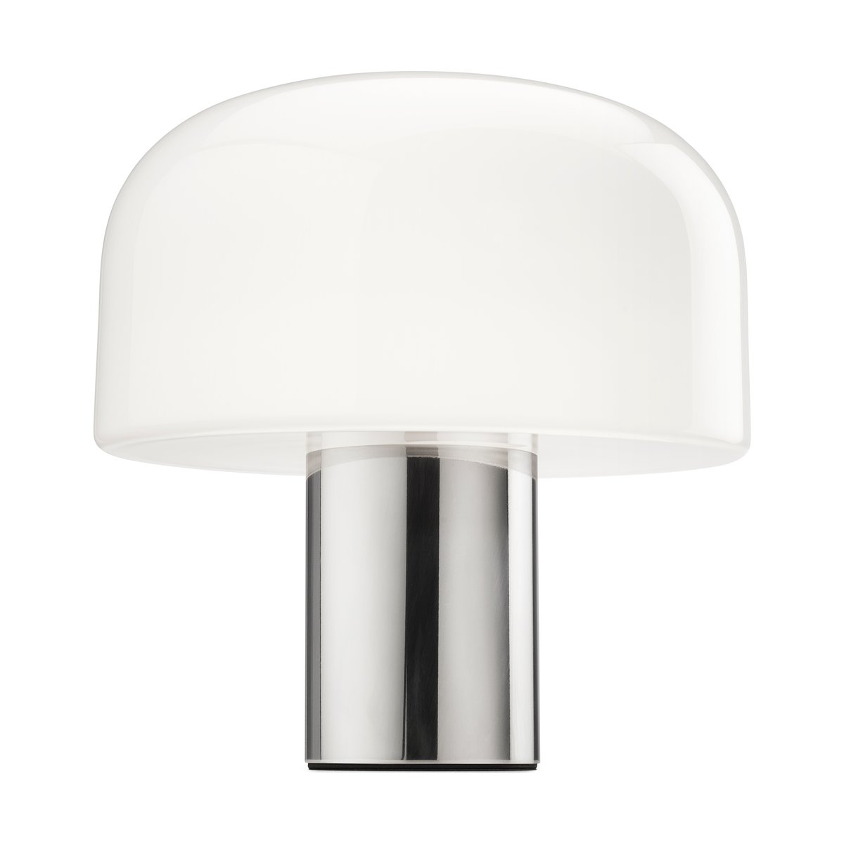 Flos Bellhop Glass T tafellamp Bright aluminum | Scandinavisch Interieur | Bureau- & tafellampen | Zilverkleurig