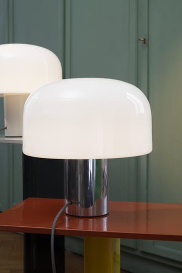Bellhop Glass T tafellamp - Bright aluminum - Flos