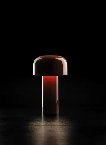 Bellhop portabele tafellamp - Brick red, IP54 (inom/utomhus) - Flos