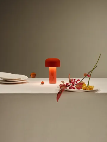 Bellhop portabele tafellamp - Brick red, IP54 (inom/utomhus) - Flos