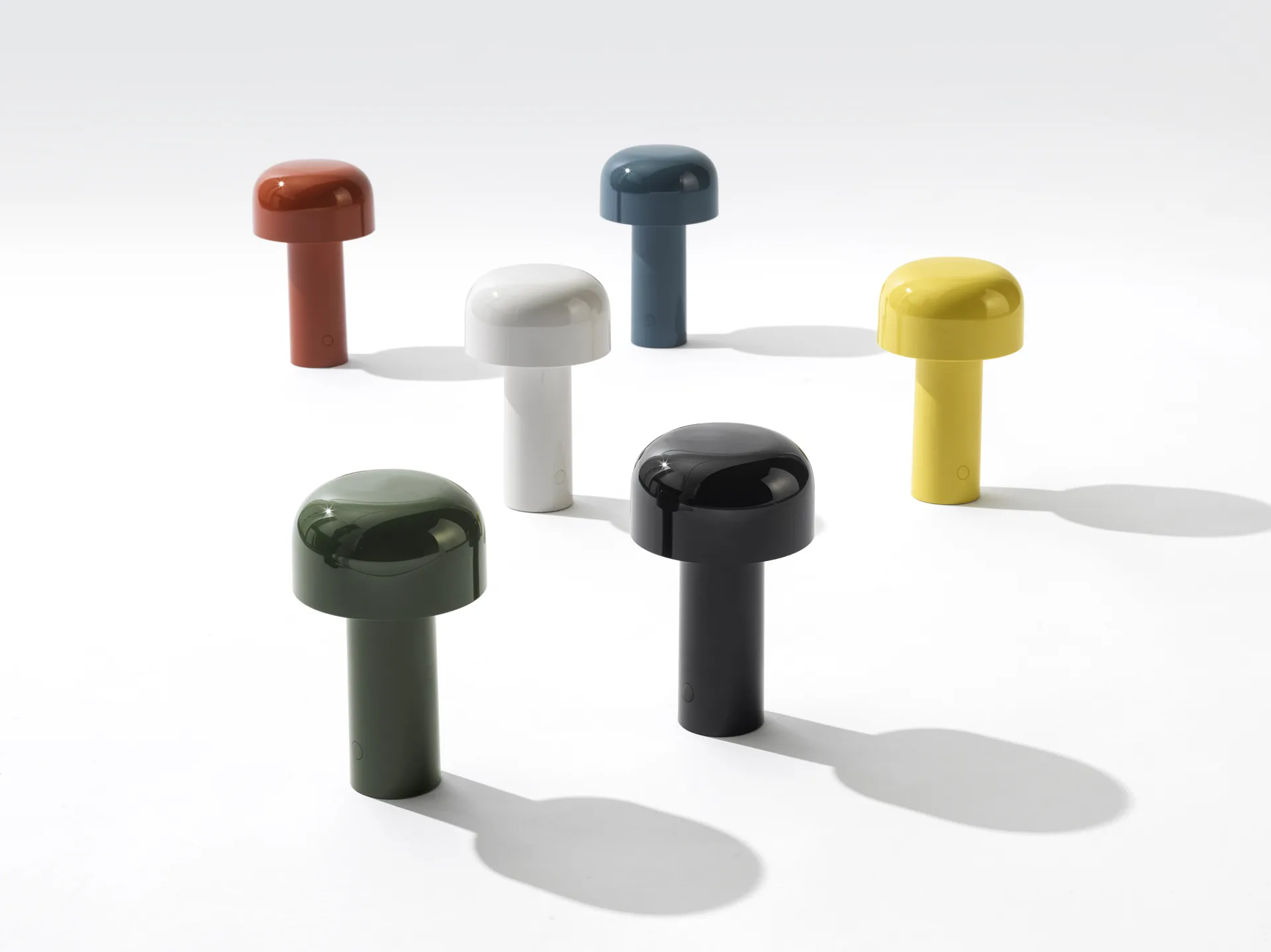 Bellhop portabele tafellamp, Glossy green, IP54 (inom/utomhus) Flos