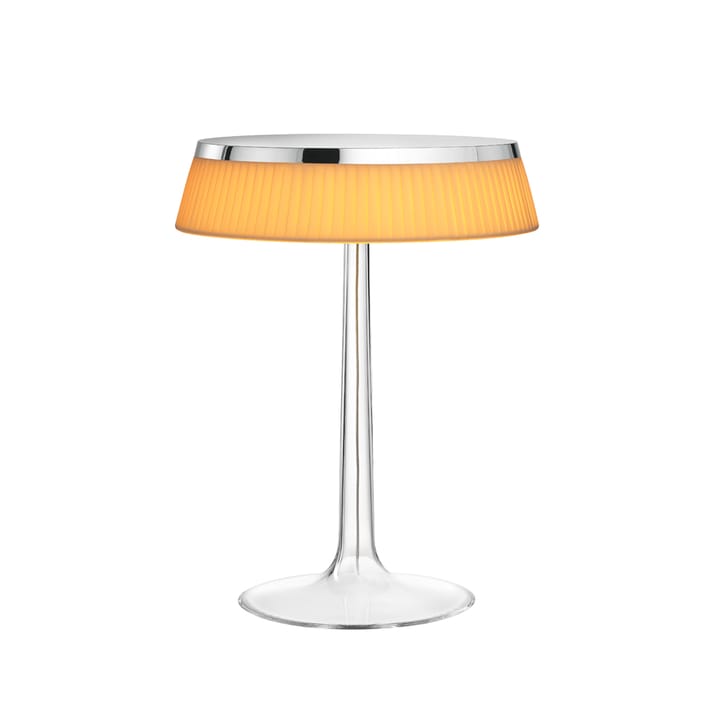 Bon Jour T tafellamp - Chrome-soft stoffen kap - Flos