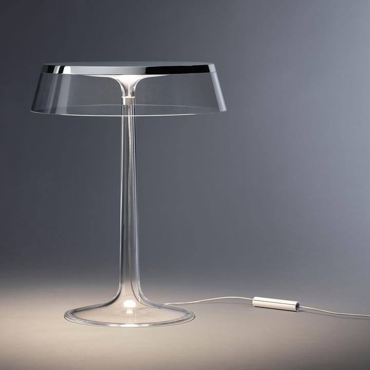Bon Jour T tafellamp, Copper-transparante kap Flos