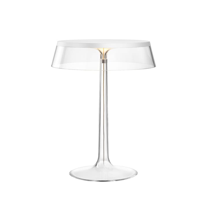 Bon Jour T tafellamp - White-transparante kap - Flos