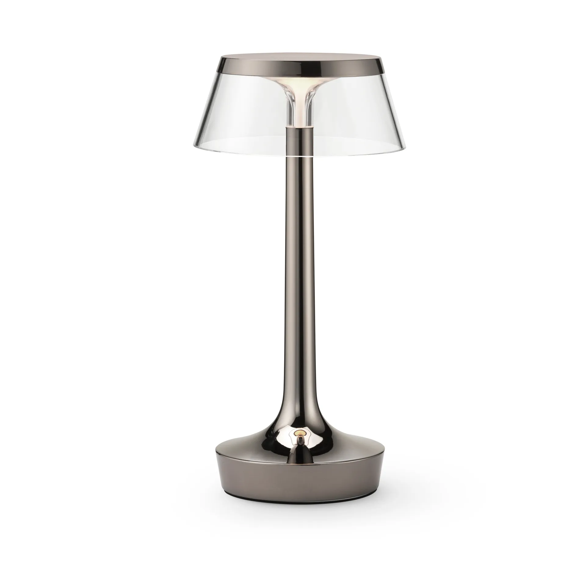 Bon Jour Unplugged tafellamp, Black Chrome Flos