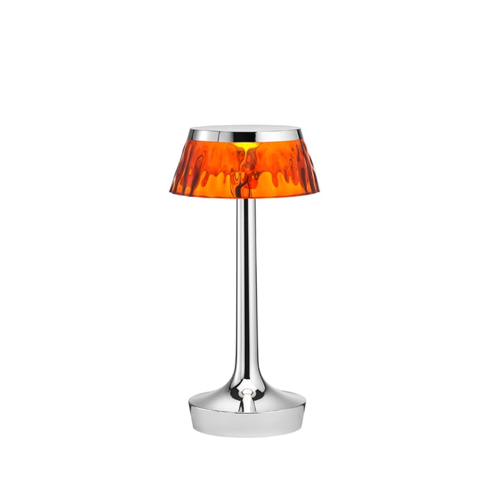 Bon Jour Unplugged tafellamp - Chrome-amber - Flos