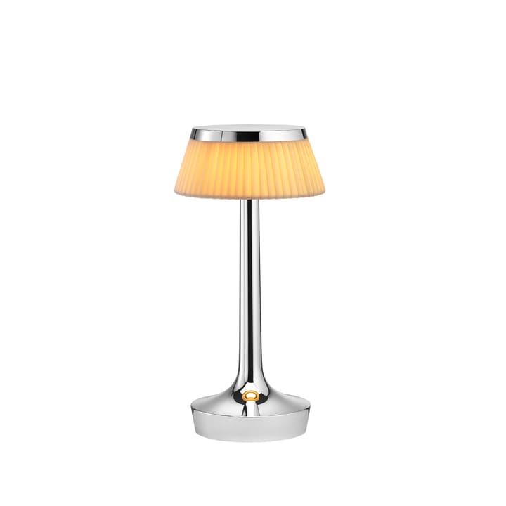 Bon Jour Unplugged tafellamp - Chrome-fabric - Flos