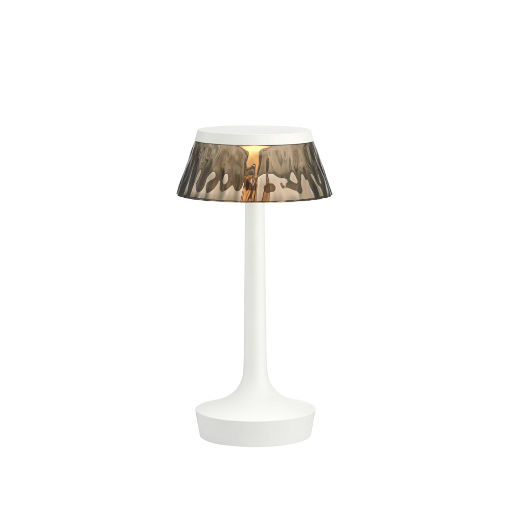 Flos Bon Jour Unplugged tafellamp White-fumée | Scandinavisch Interieur | Bureau- & tafellampen | Wit