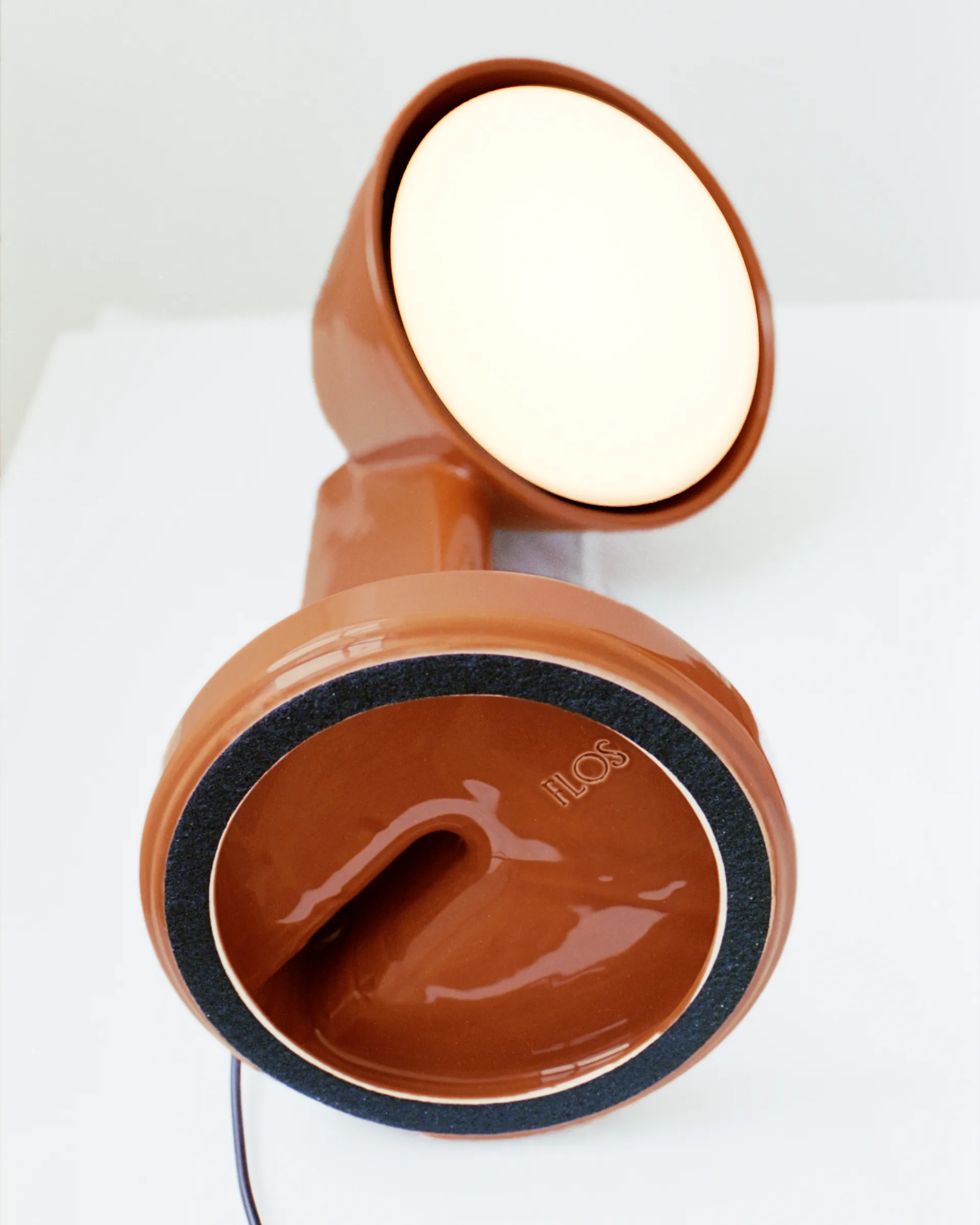 Céramique Down tafellamp, Rust red Flos