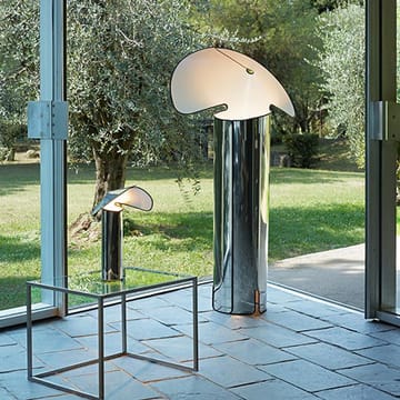 Chiara T tafellamp - Aluminium-antraciet rand - Flos