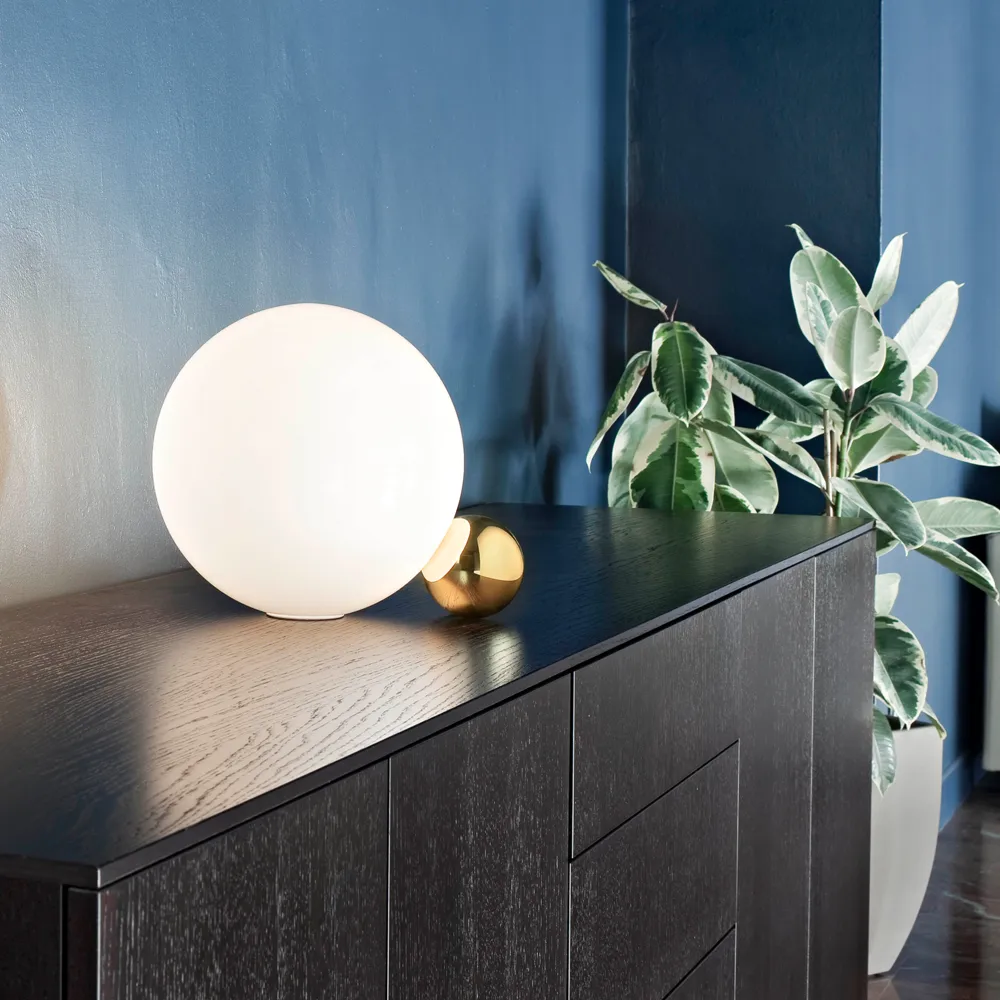 Copycat tafellamp, Goud Flos