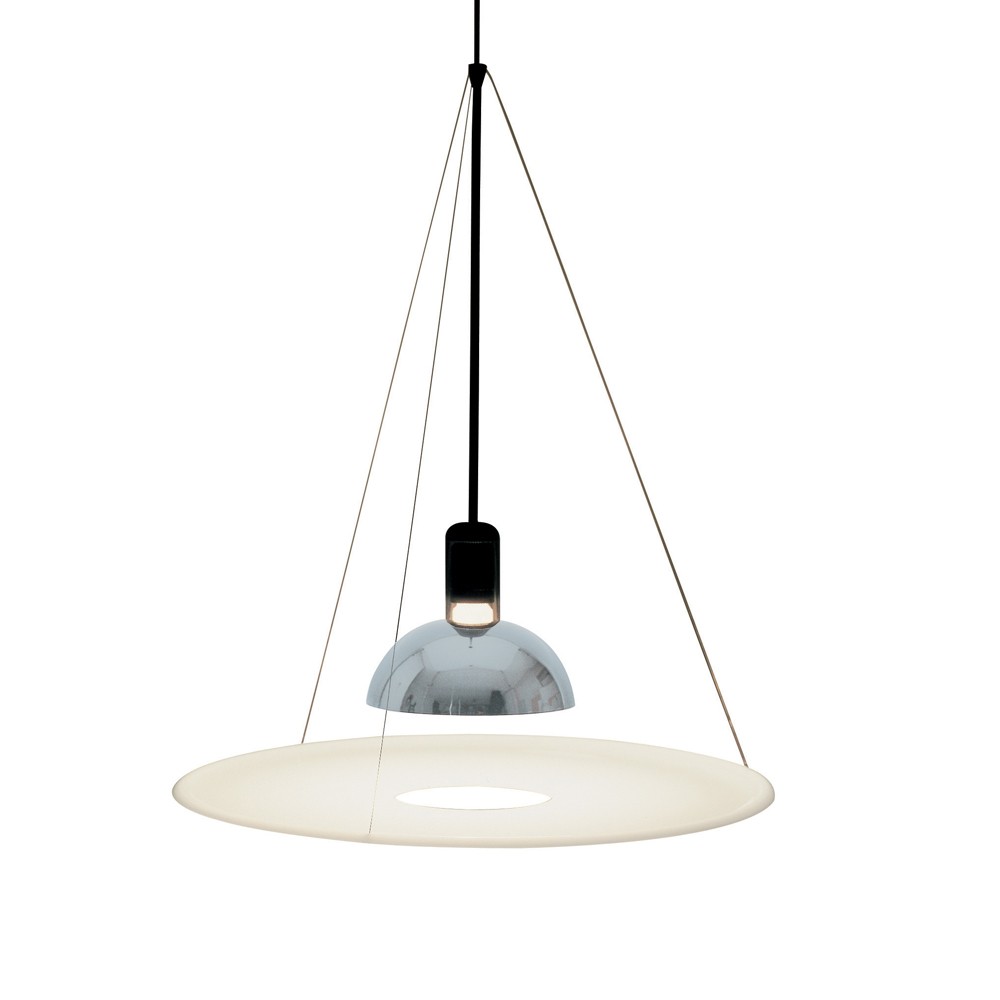 Flos Frisbi hanglamp Wit opaalglas | Scandinavisch Interieur | Hanglampen | Wit