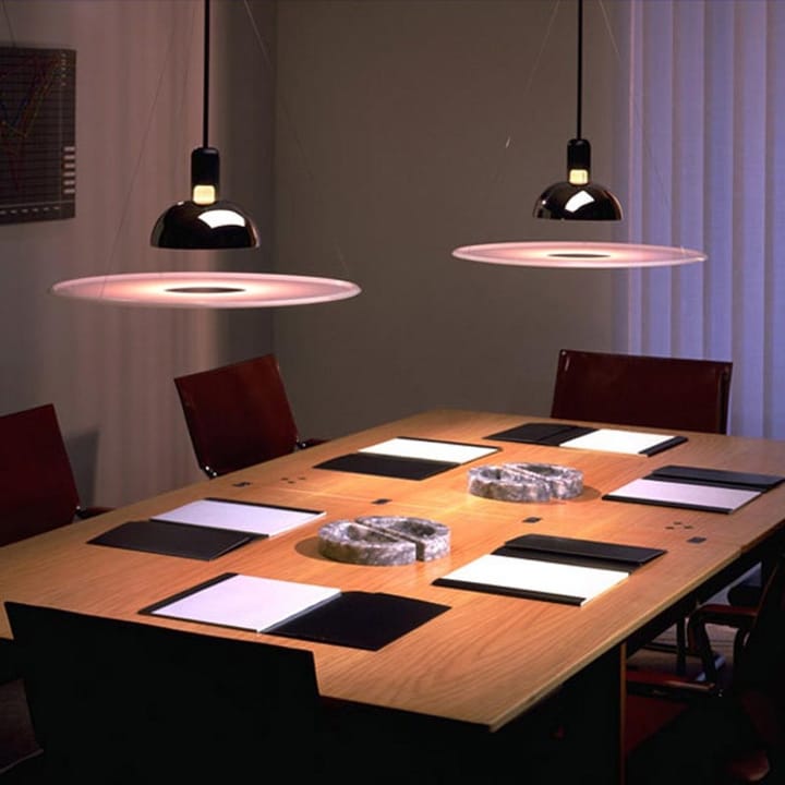 Frisbi hanglamp, Wit opaalglas Flos
