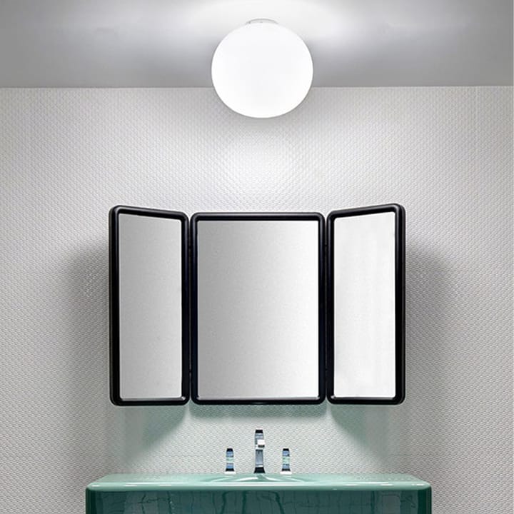 Glo-ball C/W Zero wand- en hanglamp, Wit opaalglas Flos