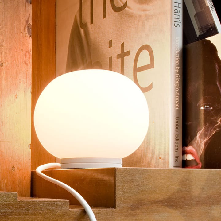 Glo-Ball Mini T tafellamp, Wit opaalglas Flos