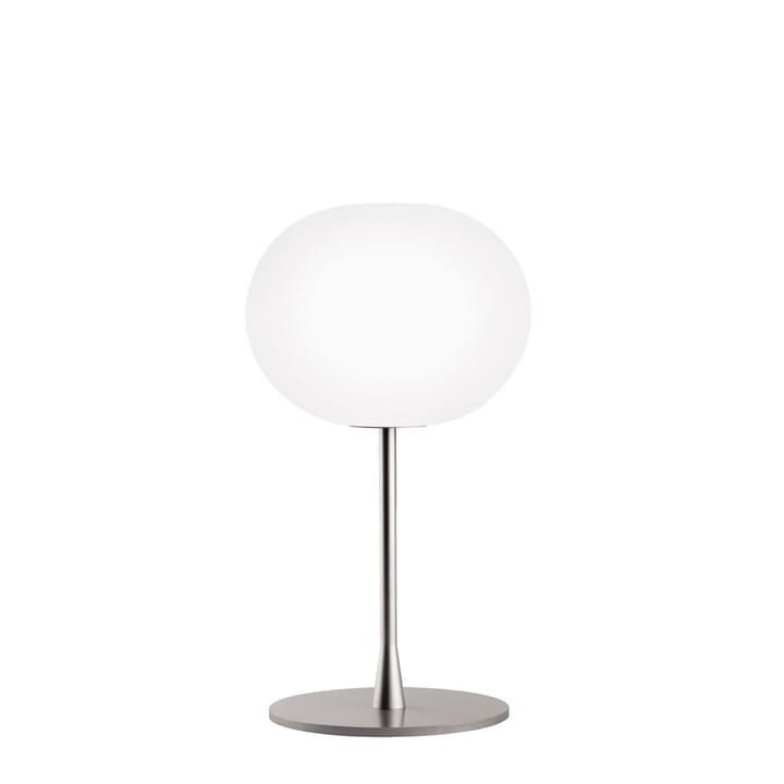 Glo-ball T1 tafellamp - Wit opaalglas-matzilveren standaard - Flos