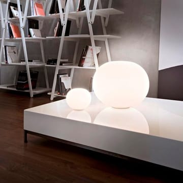 Glo-ball T1 tafellamp - Wit opaalglas-matzilveren standaard - Flos