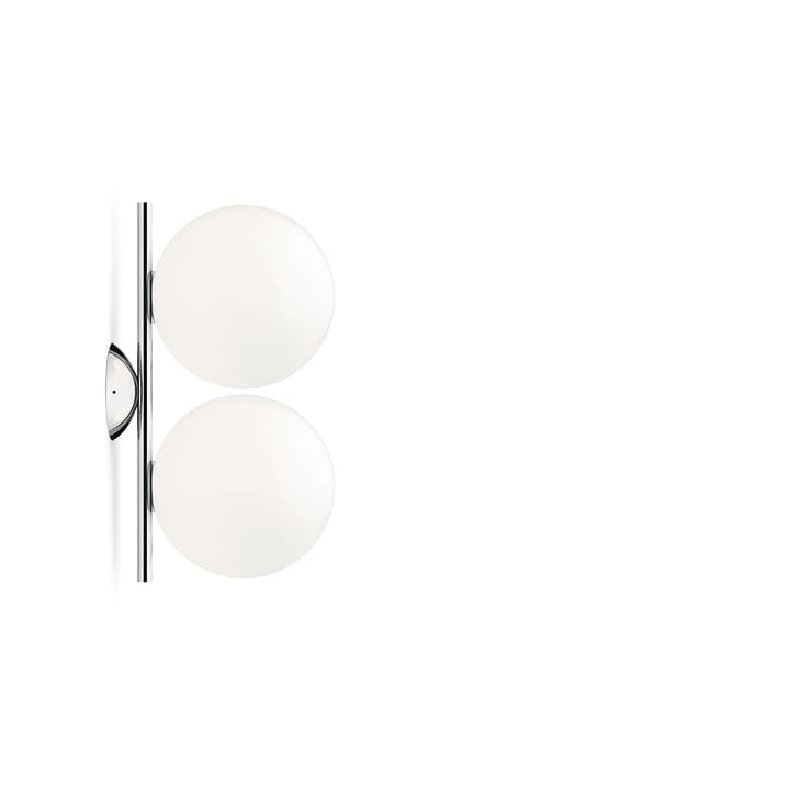 IC lights C/W1 Double muurlamp - Chroom-opaal - Flos
