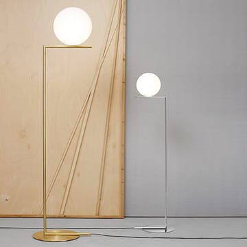 IC lights F1 vloerlamp - Geborsteld messing-opaal - Flos