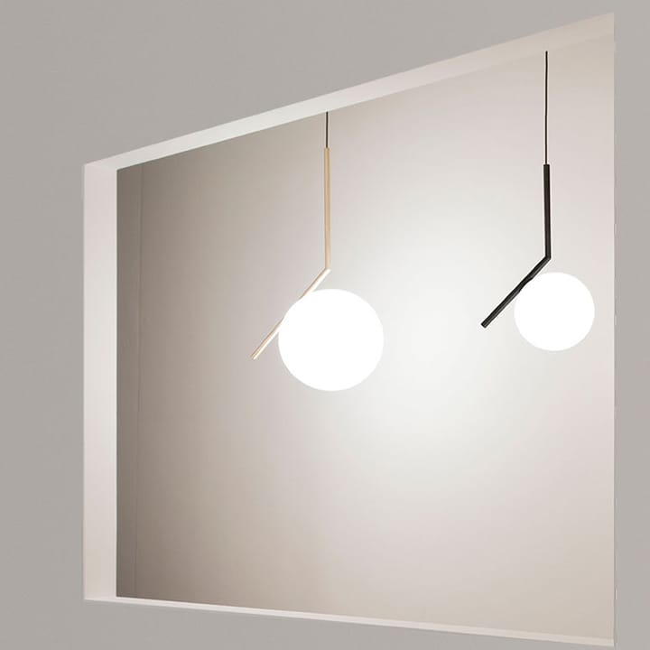 IC lights S1 hanglamp, Zwart-opaal Flos