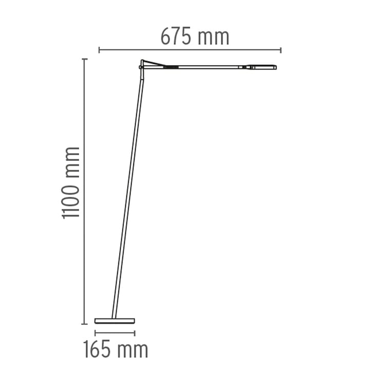 Kelvin F LED vloerlamp, Wit Flos