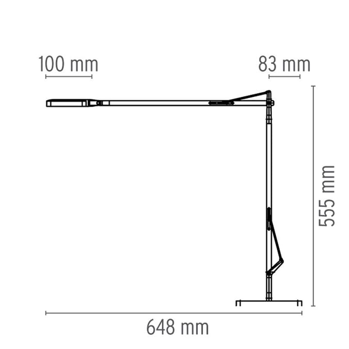 Kelvin T LED tafellamp, Antraciet Flos