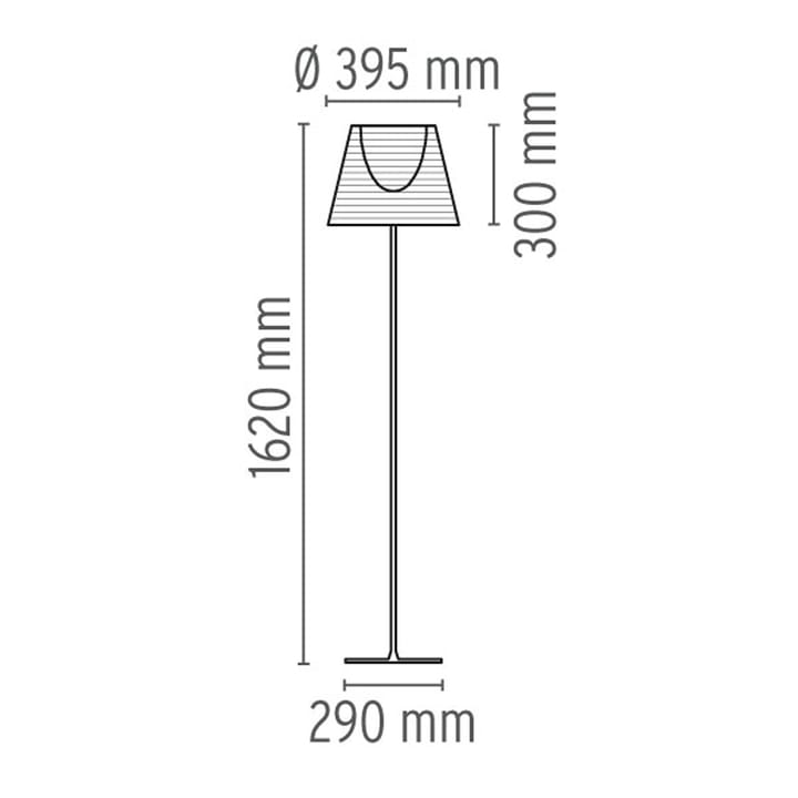 KTribe F2 vloerlamp, Transparant Flos