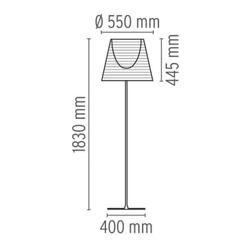 KTribe F3 vloerlamp - Transparant - Flos