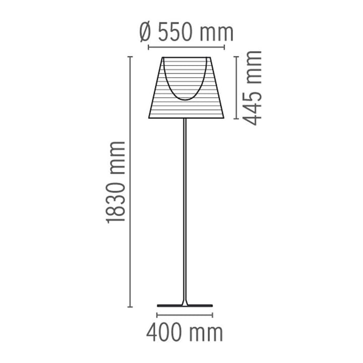 KTribe F3 vloerlamp, Transparant Flos
