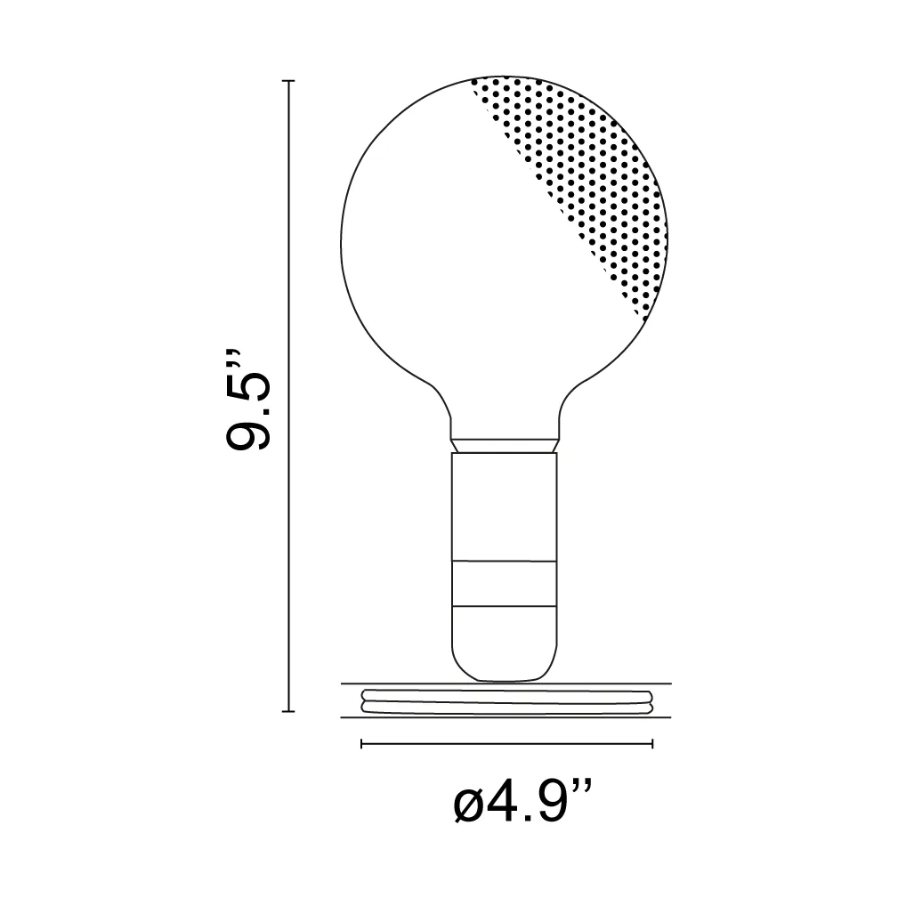 Lampadina tafellamp, Oranje Flos